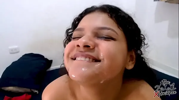 HD My step cousin visits me at home to fill her face, she loves that I fuck her hard and without a condom 2/2 with cum. Diana Marquez-INSTAGRAM-stasjonsklipp