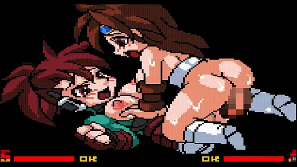 HD Climax Battle Studios fighters [Hentai game PornPlay] Ep.1 climax futanari sex fight on the ring-stasjonsklipp