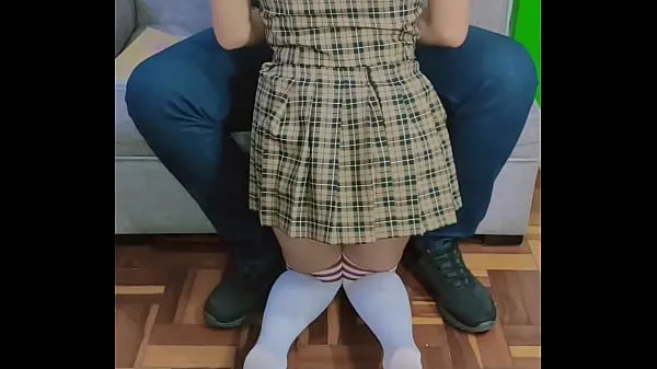 HD My stepdaughter has bad grades at lately, I take the opportunity to scold her when her is not there and give the slutty young tiny girl a good fuck คลิปไดรฟ์