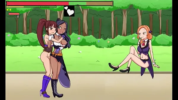 Klip berkendara Ninja in hentai ryona sex with cute women in new erotic game video HD