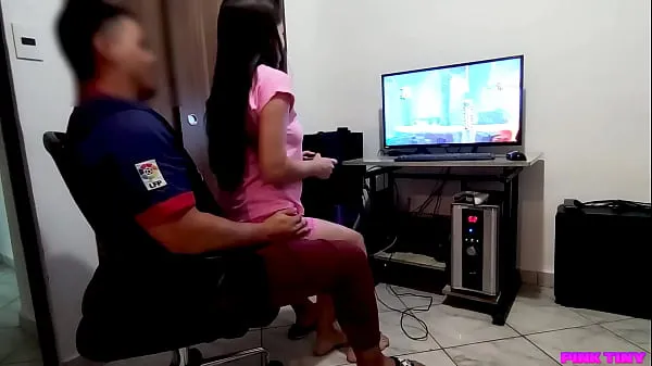 HD If my stepcousin wants to play on my PC, she has to do it sitting on my legs - my perverted StepCousin cheated on me drive Clips
