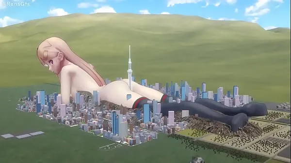Klipy z disku HD MMD] Playing With The City (Giantess, Sfx, Size fetish content