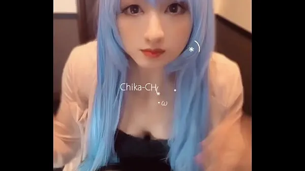 HD Individual shooting] A video of a blue-haired man's daughter masturbating cutely. It has very cute content-drevklip