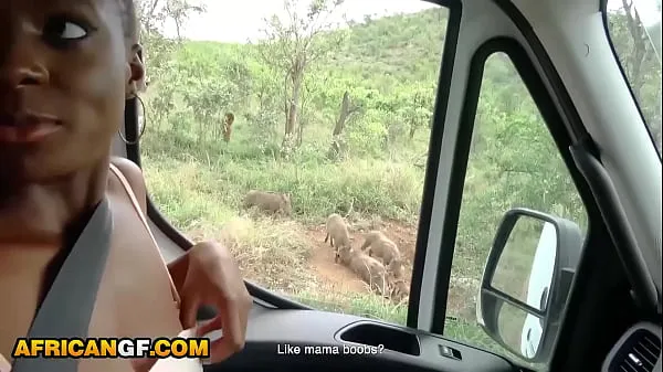 Κλιπ μονάδας δίσκου HD My Cute Black Girlfriend Gets Hungry For My Cum On Wild Life African Safari