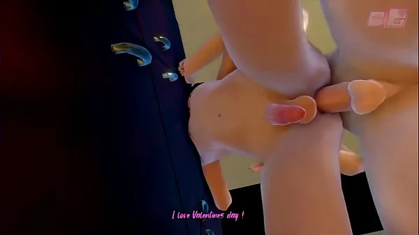 HD Futa on Male where dickgirl persuaded the shy guy to try sex in his ass. 3D Anal Sex Animation-stasjonsklipp
