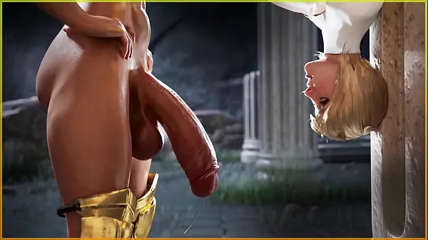 HD 3D Animated Futa porn where shemale Milf fucks horny girl in pussy, mouth and ass, sexy futanari VBDNA7L schijfclips