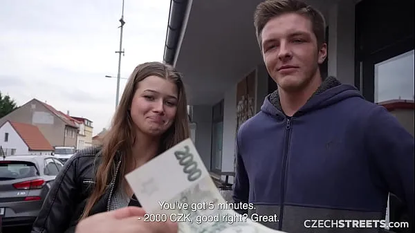HD CzechStreets - He allowed his girlfriend to cheat on him-enhetsklipp