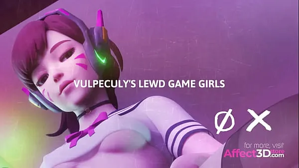 Κλιπ μονάδας δίσκου HD Vulpeculy's Lewd Game Girls - 3D Animation Bundle