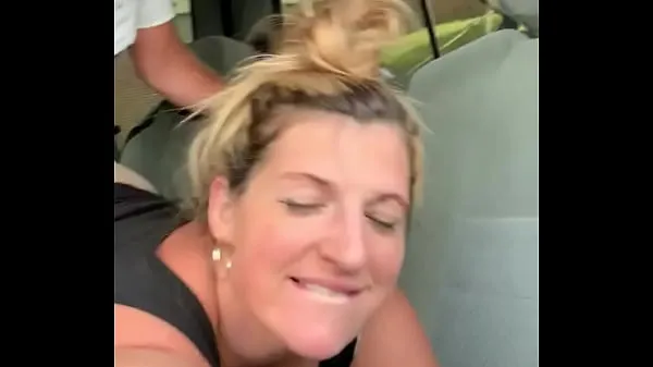 HD Amateur milf pawg fucks stranger in walmart parking lot in public with big ass and tan lines homemade couple drive Clips