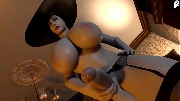 HD 4K) Lady Dimitrescu Futa lässt sich von einem geilen Futanari-Mädchen ihren großen Schwanz lutschen und in ihr abspritzen|3D Hentai P2Laufwerksclips