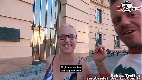 HD German single girl next door tries real public blind date and gets fucked-drevklip
