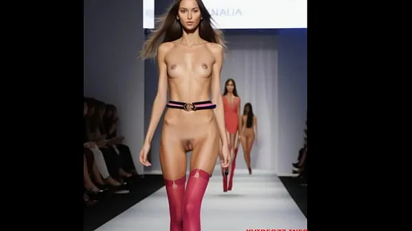 HD Spectacular Fashion Showcase: Young Models Boldly Rock Colorful Stockings on the Catwalk drive Clips