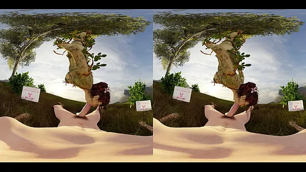 HD VReal 18K Poison Ivy Spinning Blowjob - CGI-stasjonsklipp