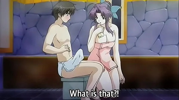 HD Step Mom gives a Bath to her 18yo Step Son - Hentai Uncensored [Subtitled-enhetsklipp