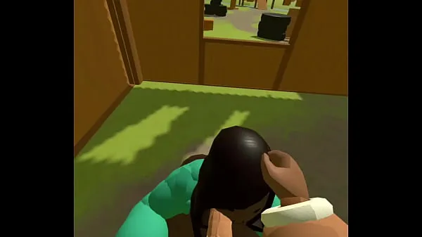 HD Rec Room paintball girl gets caught lacking drive Clips