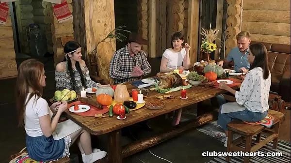 HD Thanksgiving Dinner turns into Fucking Fiesta by ClubSweethearts drive Clips