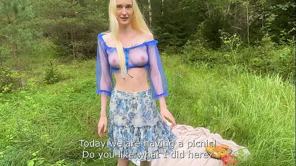 Posnetki pogona HD She Got a Creampie on a Picnic - Public Amateur Sex