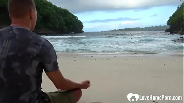 HD Meditation on the beach ended with a blowjob drive Clips