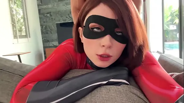 HD Rough Sex and Deepthroat till Facial with Elastigirl from The Incredibles POV - Hot Cosplay drive Clips